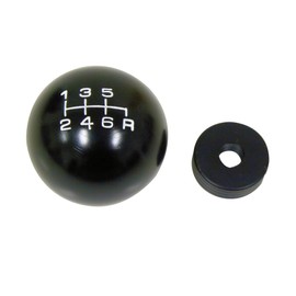 VMS RACING 10x1.5mm Thread 6 Speed Shift Knob in Black Round Billet Aluminum for 2002-2006 02-06 Acura RSX Type-S