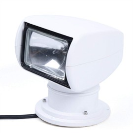 YIYIBYUS Marine Spotlight Searchlight, Portable 100W 12V Marine Remote Control Halogen Searchlight Spotlight Bulb Flux 2500LM