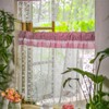 ARTMAGIC Red Plaid Kitchen Curtain Valance and Tiers Set Farmhouse