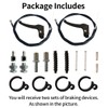 2 Set Brake Handle with 54'' Cable，Adjustable Wheel Lock Brakes，Replacement