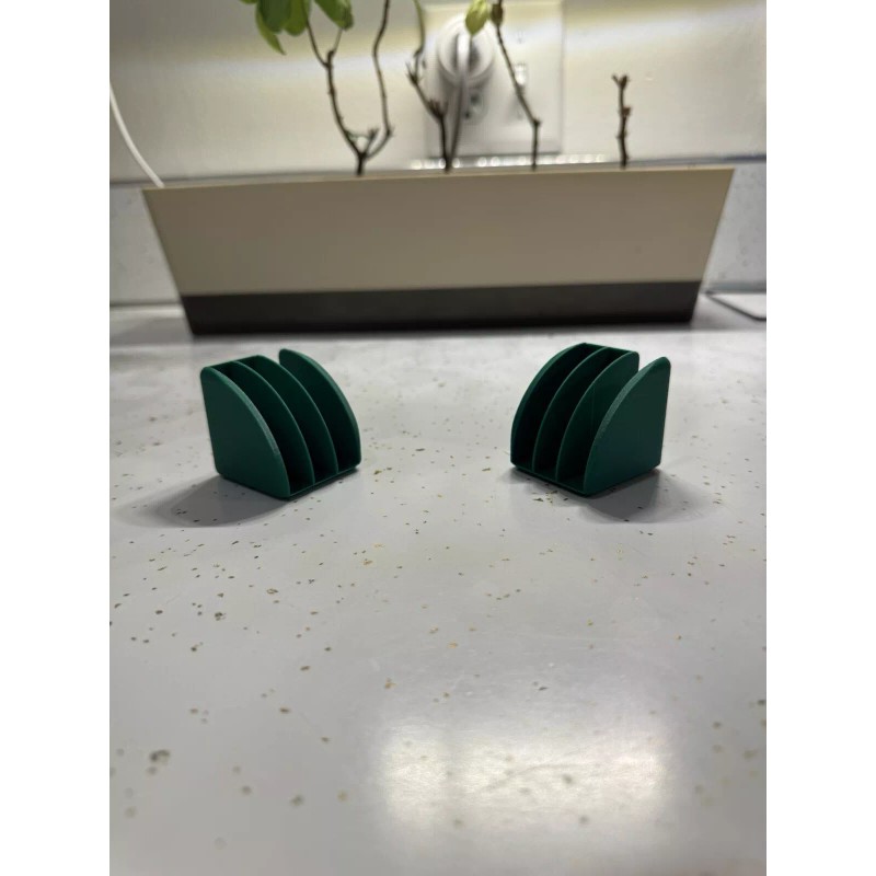 Unbranded Space-saving Pyrex lid organizer for cabinet doors. Holds 3