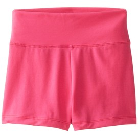 Capezio girls Team Basic High Waisted shorts, Hot Pink, 10 12 US