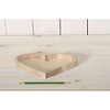 Artemio VIPPC Heart Shaped Tray, Wood, Beige, 21 x 3.5