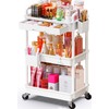 SUNALLY Makeup Cart Organizer with Drawers, Floor Skincare Organizers Vanity