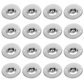 Zydiwo 16pcs Roller Ball Transfer Bearing 360° Rotation Universal Ball Casters Load Capacity Bearing Rollers Carbon Steel for Conveyor Transmission Roller Stand Furniture (1 Inch)
