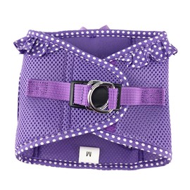 DOGGIE DESIGN American River Choke Free Dog Harness (M, Paisley Purple Dot)