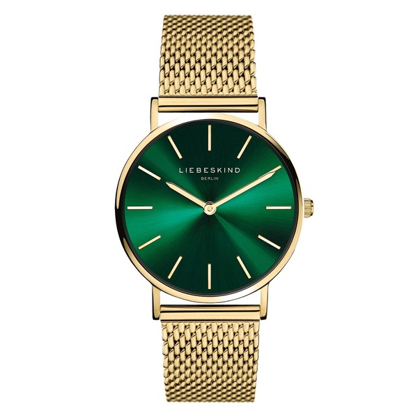 LIEBESKIND Damen Analog Quarz Armbanduhr mit Edelstahlarmband LT-0210-MQ