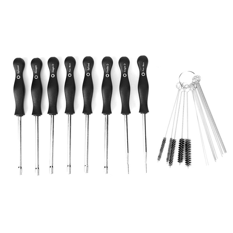 Carburetor Adjuster Tool Carb Screwdriver Clean Brush Tool Set Repair