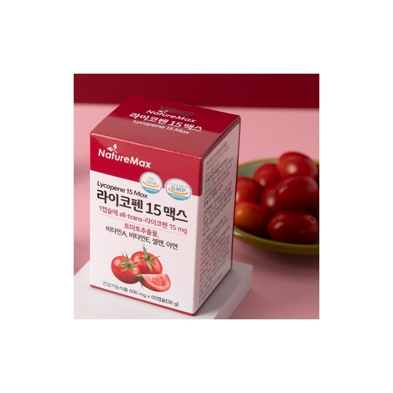 NatureMax Lycopene 15 Max 600mg 60 Capsules / 네이처맥스 라이코펜