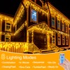 Solar Fairy Lights Outdoor, 5 m Waterproof Curtain Lights, 8