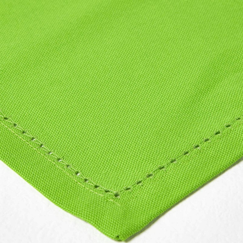 HOMESCAPES - Set of 4 - Napkins - Lime Green