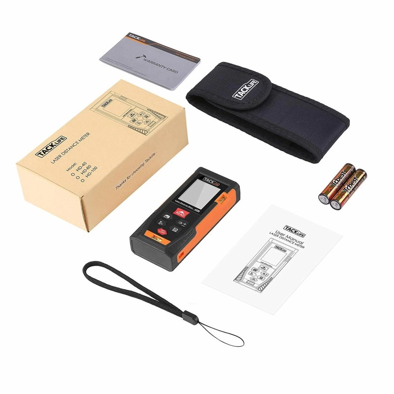 Tacklife HD40 Classic Laser Measure 131Ft M/In/Ft Mute Laser Distance