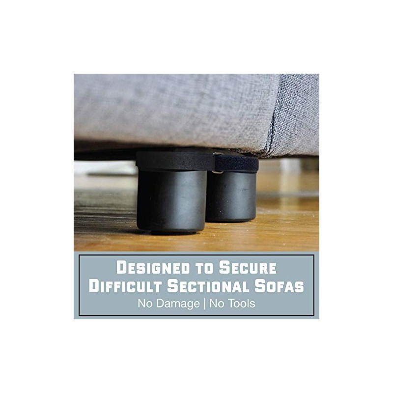 Pro Heavy Duty Couch Connectors for Sliding Sofas (4 Pack)