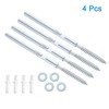 sourcing map 4 Pcs Floating Shelf Brackets Metal Hidden Shelf