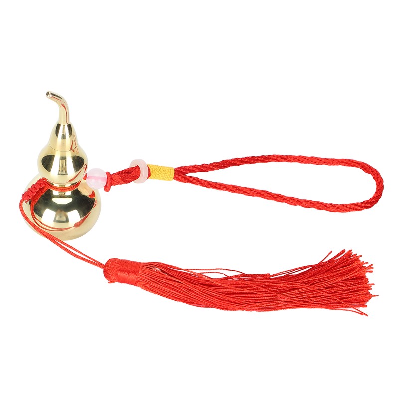 Gourd Pendant Brass Material Calabash Shape Decoration Auspicious Crafts with