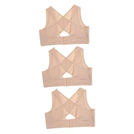 Baluue 3pcs Correct Posture Humpback Support Belt Chest Supports Straps Breathable Comfortable Size l for Adults Kids
