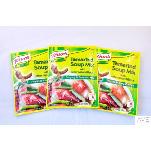 Knorr Tamarind Soup Mix (Sinigang sa Sampalok Mix), 1.41oz (40g)