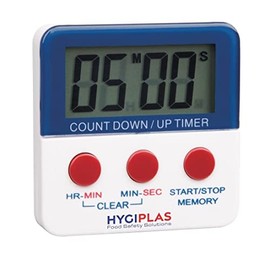Hygiplas Countdown Timer with Magnetic Back and Large Digital Display