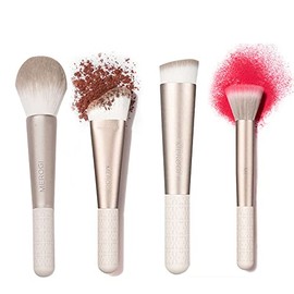 Juego de brochas de maquillaje japonesas, de fibra sintética suave de alta calidad, herramientas de maquillaje facial para base, polvo, colorete,...  