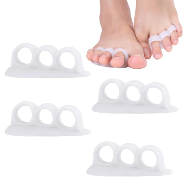 Fc'Noqgn 4pcs Hammertoe Separator Kit Soft Gel Material - Splints