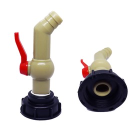 IBC Outlet Tap IBC Tank Accessories 1 Inch Outlet Tap IBC Water Tank Accessories Adapter Ball Outlet Valve S60 x 6 IBC Container Accessories for IBC Rainwater Tank (DN40 / 50) (27 mm)