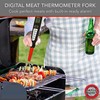 Grille Perfect Digital Meat Thermometer Fork for Grilling and Barbecue