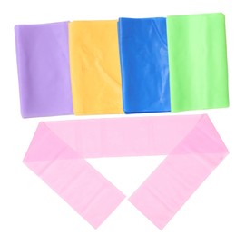 SUPVOX 5pcs Flat Resistance Bands Exercise Stretching Yoga and Rehabilitation Portable Elastic Therapy Bands Colors for Flexibility Training and Muscle Strengthening