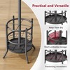 Tajsoon Coat Rack Freestanding with Umbrella Holder,Hangers Stand with 16