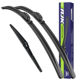 AJK Front Windshield Wiper for Mazda CX-5 2013 2014 2015 2016, Original Equipment Back Window Wipers Blades, Conventional, Vehicle Specific Fit, Pack of 3