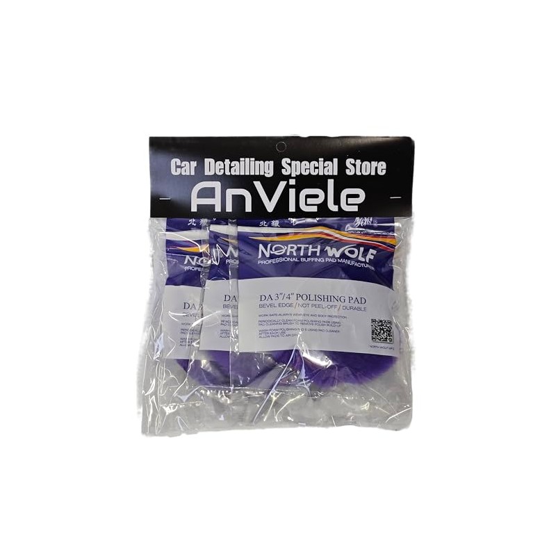 AnViele NorthWolf 3.1 inches (80 mm) Polishing Wool Buff Purple