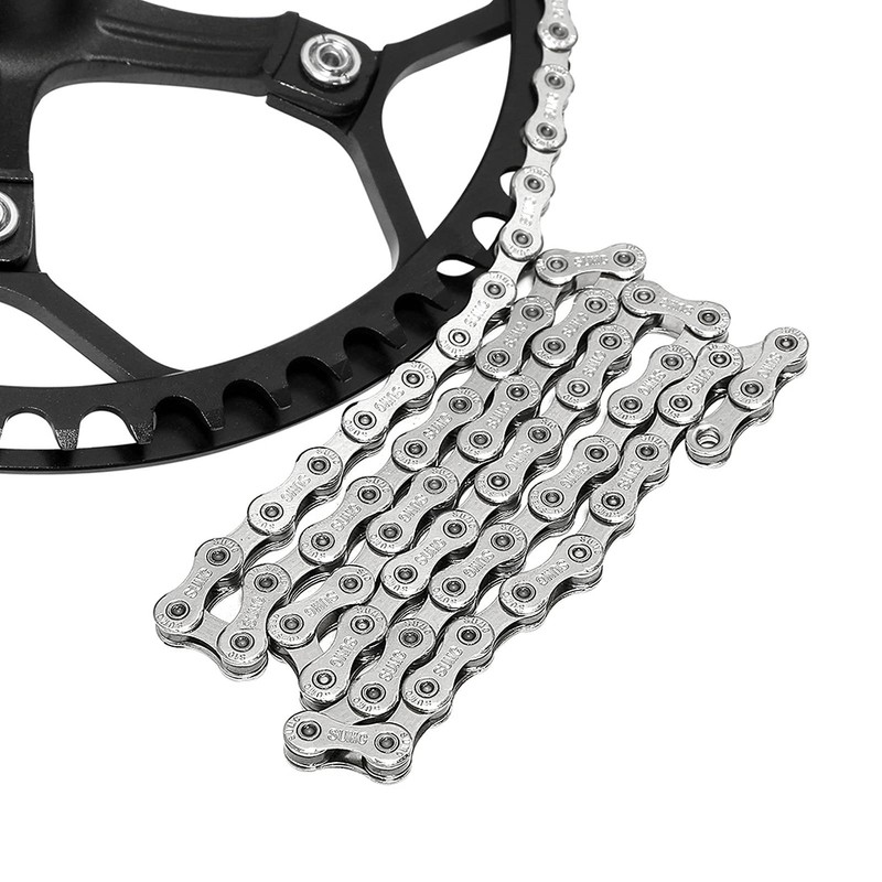 VGEBY Bicycle Chain 10 Compartments, 110 Links Reusable Bicycle Chain