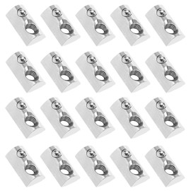 Be In Your Mind 100PCS 3030 Series M6 T Slot Nuts Roll-in Spring Ball Loaded Elastic Nuts Carbon Steel for T-Slot 3030 Series Aluminum Profile 3D Printers CNC Milling Machines