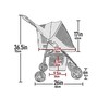 Pet Gear Happy Trails Lite Pet Stroller for Cats/Dogs, Zipper