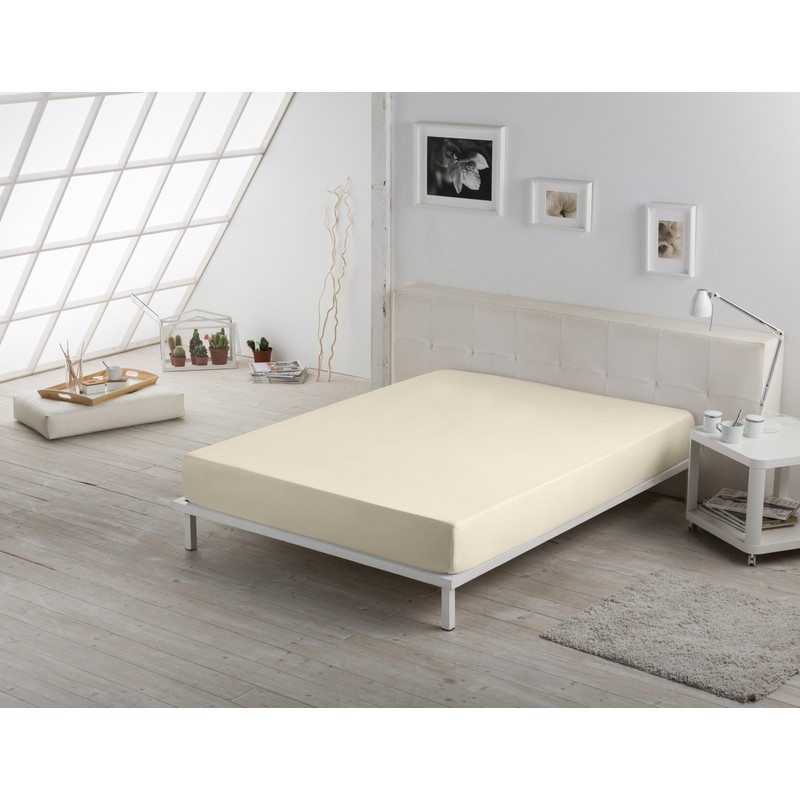 Bajera ajustable color crema - Cama de 90 (alto 28