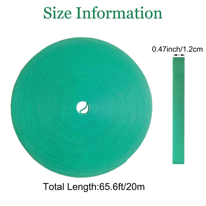 Plant Tape for Supporting Plants - 1/2" x 66ft Reusable