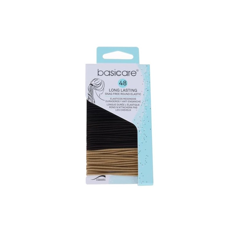 Elastic Hair Bands Multi Colour - 2mm (48 Per Pack)