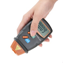 DT-2234C LCD Digital Mini RPM Tester Meter Photo Tachometer Non-Contact Photoelectric Speedometer RPM Tester for Motor and Industry