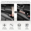 KVAEY 2PCS Car Seat Gap Filler Organizer, PU Leather Crevice