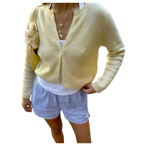 SOLY HUX Button Down Lightweight Cardigans for Women Trendy Crop