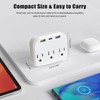 USB Wall Outlet Splitter, Multi Plug Outlet Extender with USB,