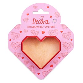 Decora Plastic Heart Cookie Cutter Diameter 8 cm