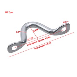 LC LICTOP Eye Straps SUS304 Stainless Steel Ceiling Wall Mount Ring Buckles Yacht Boat Anchor U Hook M5 20Pcs