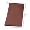 Leatherboss Genuine Leather Slim Checkbook Cover Holder for men women,