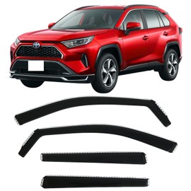 2019-2025 in-Channel Rain Guards Side Window Visor Deflectors for Toyota Toyota Rav4 SE XSE LE XLE Adventure Limited Hybrid 2020 2021 2022 2023 2024