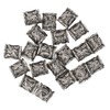 20PCS Beard Beads Retro Alloy Multipurpose Hair Tube Beads for
