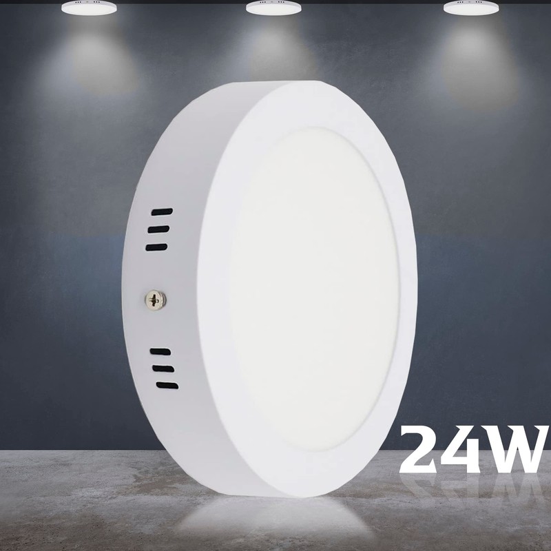 Body-Plus LED Downlights Ceiling, 24w Surface Mounted Panel Cool White