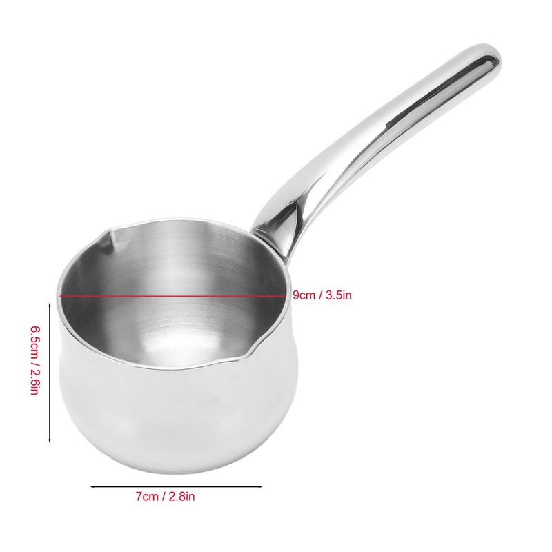 Small Butter Warmer Pot,304 Stainless Steel Mini Hot Oil Pan