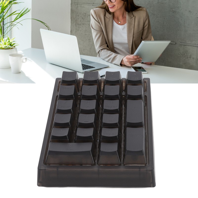 21 Key Numeric Keypad RGB Backlit Ergonomic Small Mechanical Numpad