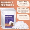 450g/15.87oz Polyester Fiber Fill, High Resilience Fiberfill Soft Fluffy Fiber