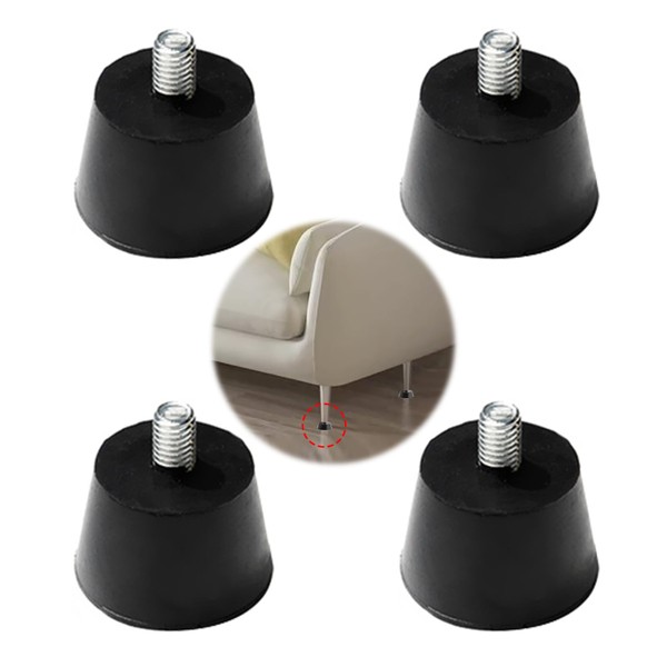 Eiflayn Rubber Feet, Pack of 4 Rubber Feet, Screw-On M8,